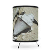Remote Mona Island - Beach Driftwood Tripod Lamp — High-Res Printed Shade (US/CA Plug) - Nikon