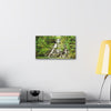 Tropical Waterfall Canvas Wall Art — Lush Jungle Landscape Print