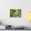 Tropical Waterfall Canvas Wall Art — Lush Jungle Landscape Print