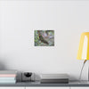 Matte Canvas Wall Art – Green Tree Lizard Photography (Stretched) - El Yunque Rainforest - Puerto Rico - Deep forest explorations