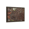 Framed Matte Canvas Wall Art — Tropical Rainforest Decomposing Sierra Palm Seeds Branch - Photography - Tradewinds