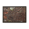 Framed Matte Canvas Wall Art — Tropical Rainforest Decomposing Sierra Palm Seeds Branch - Photography - Tradewinds