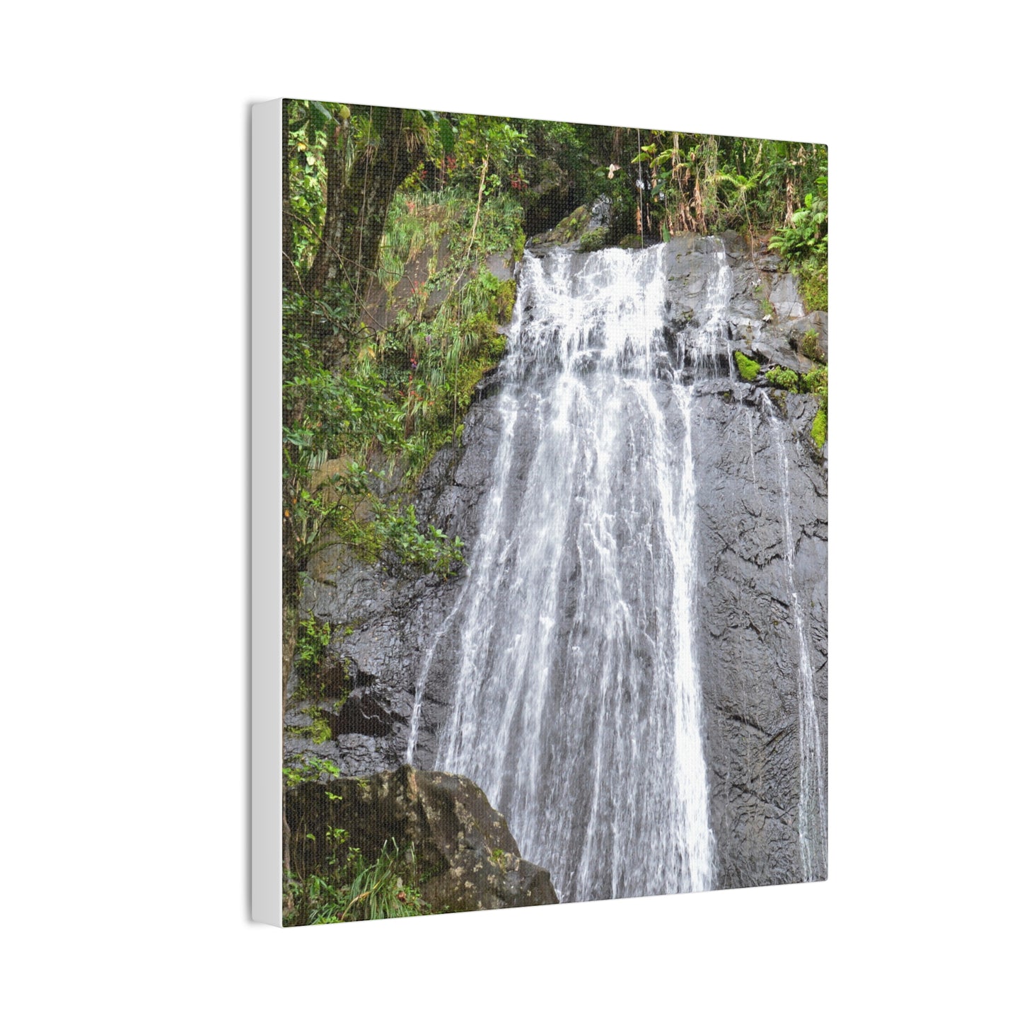 Waterfall Canvas Print — El Yunque La Coca Falls - Nikon D850 Tropical Nature Wall Art, Stretched 0.75"