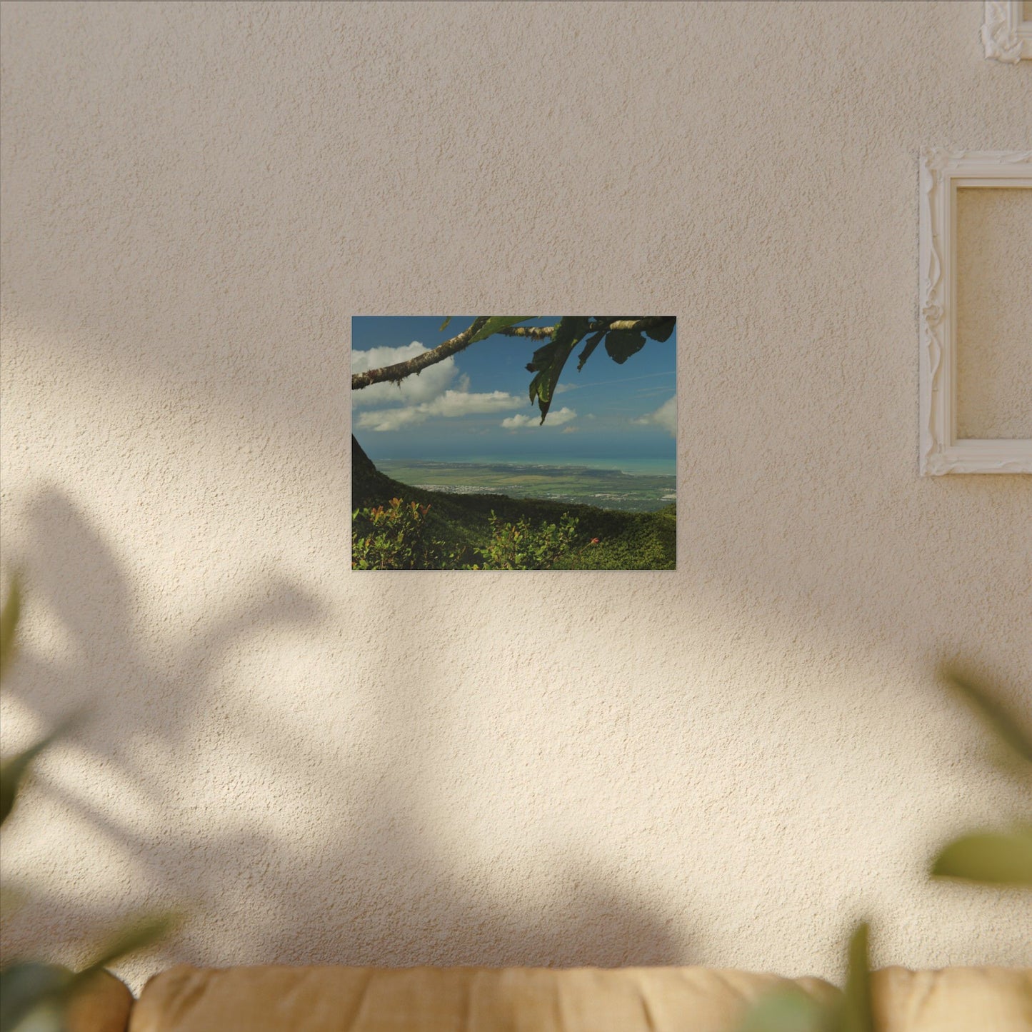 Tropical Coastal View Matte Canvas Wall Art – Scenic Island Landscape Print