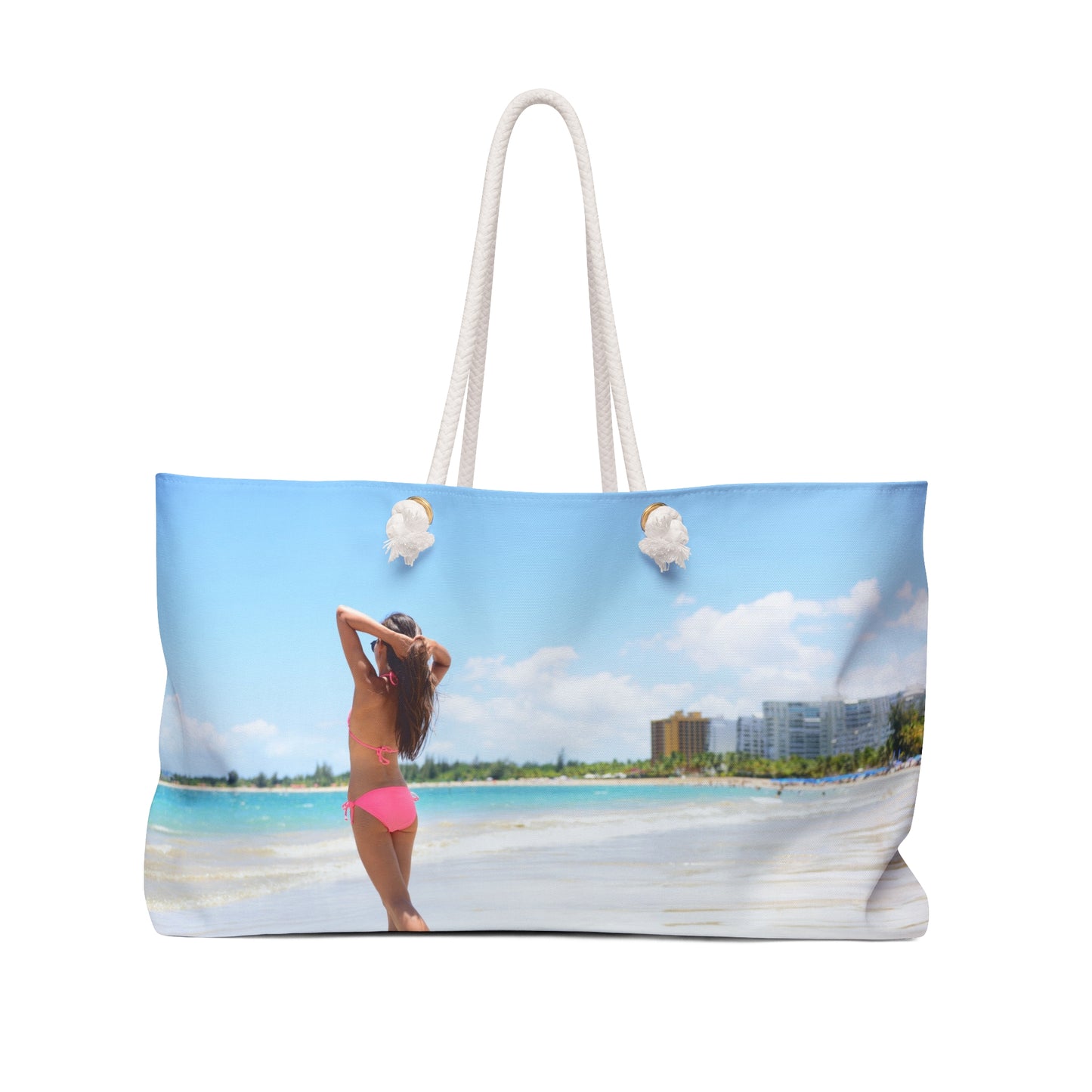 Copy of Make all Jealous - Remote Mona Island Beach - Tropical Beach Weekender Bag — Scenic Ocean Travel Tote