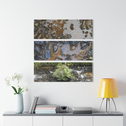 Deep Forest Explorations - Pristine Rio Sabana Nature Art - El Yunque RainForest  - Nikon D850 - Tropical Rivers Triptych Acrylic Print – Panoramic Jungle Wall Aert