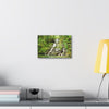 Tropical Waterfall Canvas Wall Art — Lush Jungle Landscape Print