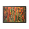 Framed Matte Canvas Wall Art — Tropical Rainforest Roots Photography -Orange roots of the Sierra Palm tree - Nikon