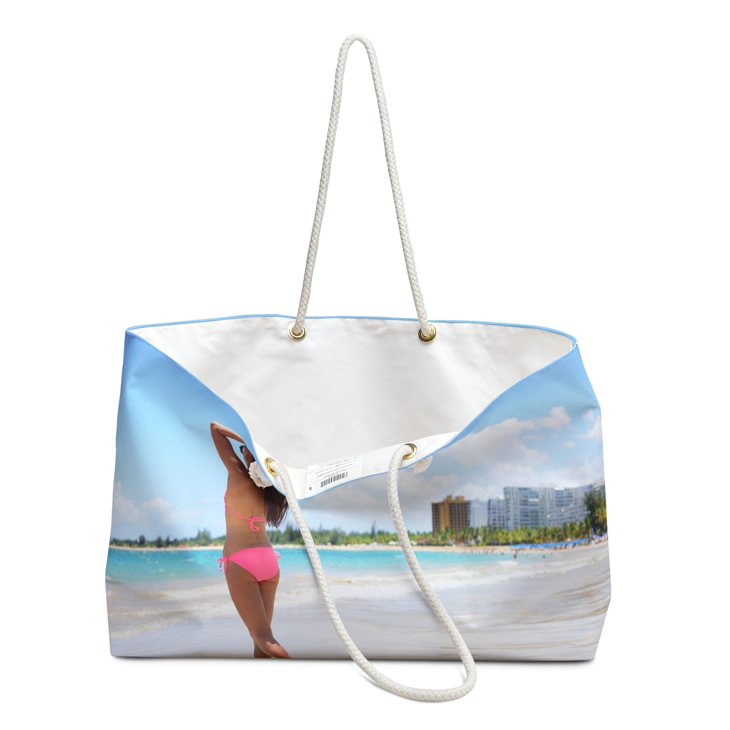 Copy of Make all Jealous - Remote Mona Island Beach - Tropical Beach Weekender Bag — Scenic Ocean Travel Tote