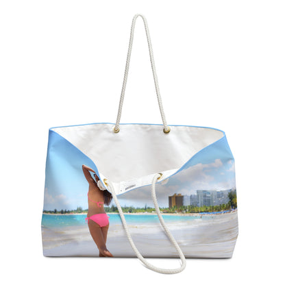 Copy of Make all Jealous - Remote Mona Island Beach - Tropical Beach Weekender Bag — Scenic Ocean Travel Tote