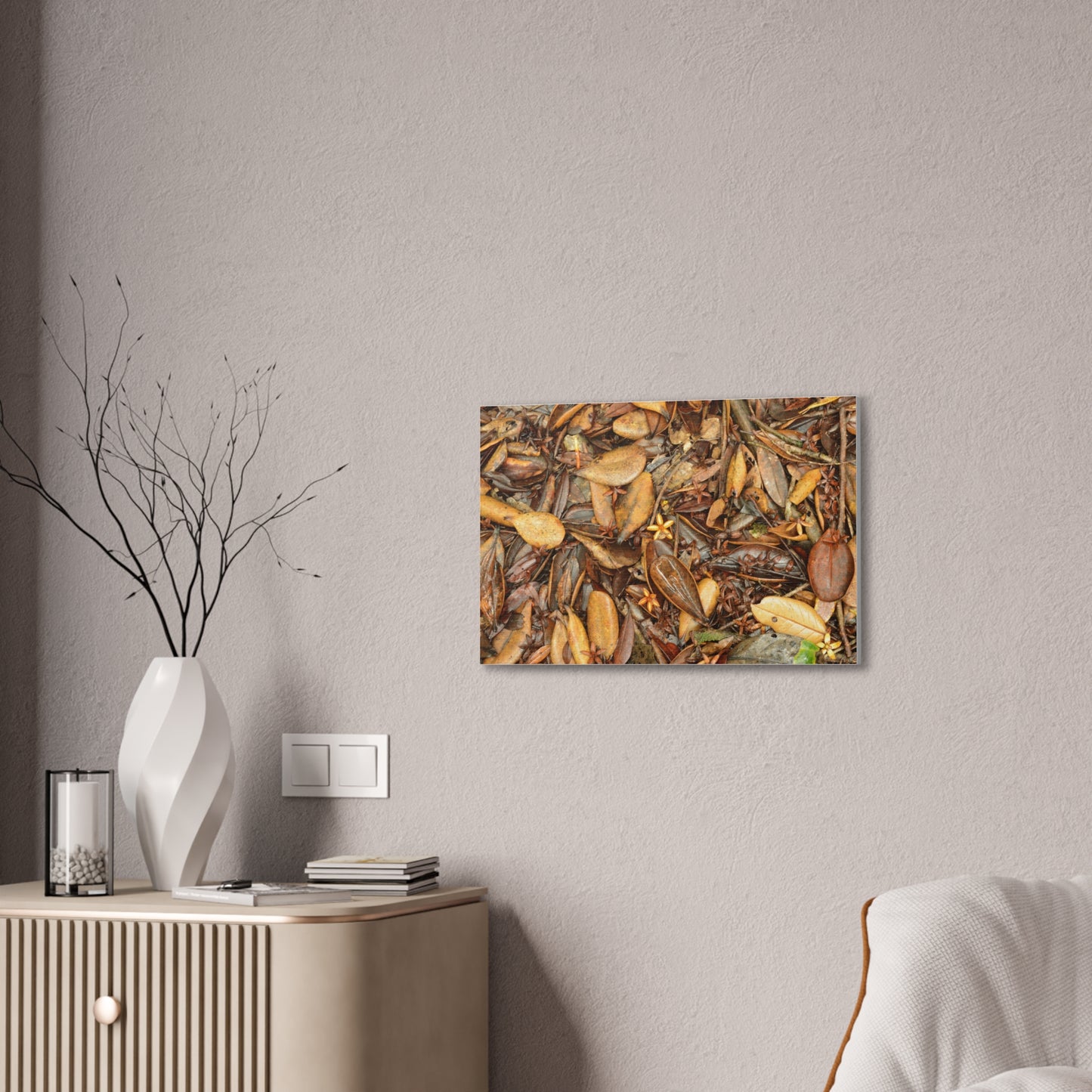 Autumn Leaf Floor Canvas Print — Deep Forest Explorations - El Yunque - Nikon D850 Stretched Wall Art (0.75")