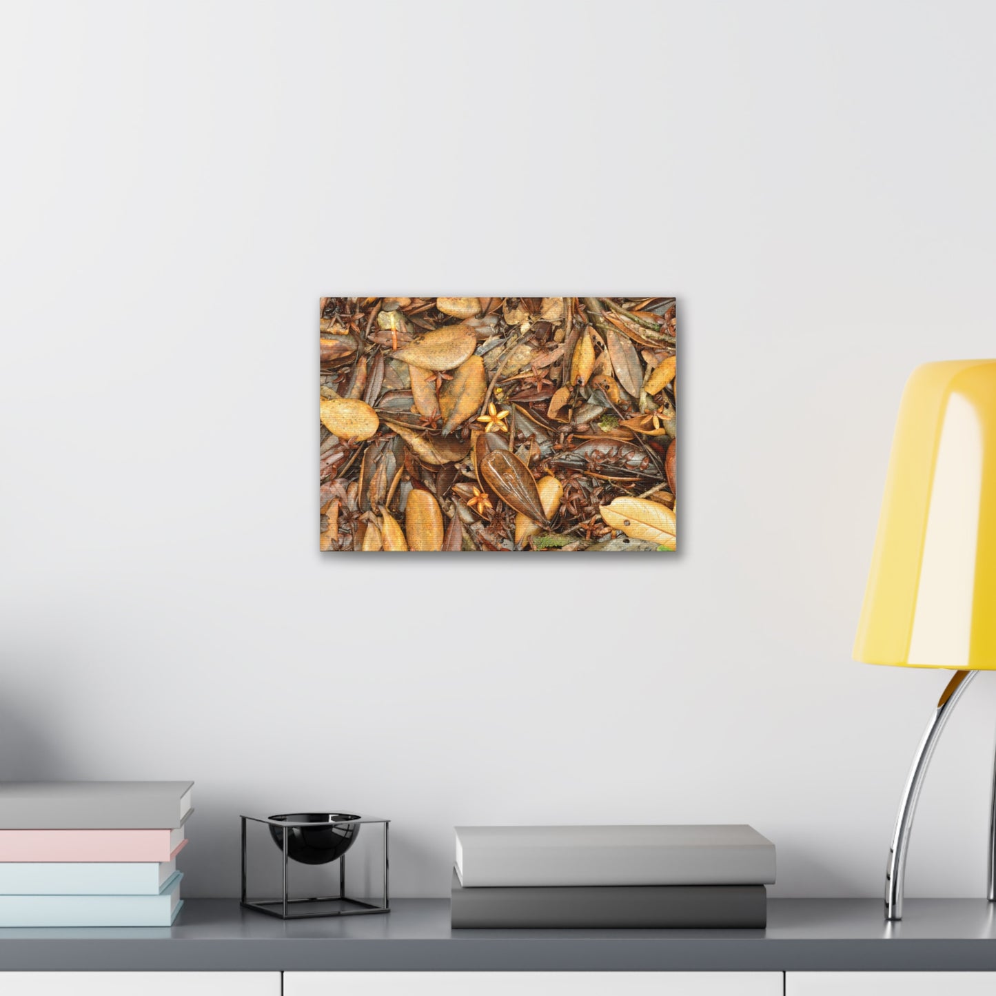 Autumn Leaf Floor Canvas Print — Deep Forest Explorations - El Yunque - Nikon D850 Stretched Wall Art (0.75")