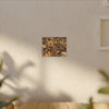 Leaf Floor Canvas Print — Matte Stretched Wall Art - Tradewinds trail - below canopy of local peak - leaf variety & geometry & stars ...
