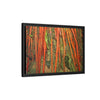 Framed Matte Canvas Wall Art — Tropical Rainforest Roots Photography -Orange roots of the Sierra Palm tree - Nikon