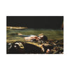 Matte Stretched Canvas Print – Serene River Nymph Photo Wall Art - Explorer Jose rests after a week of explorations