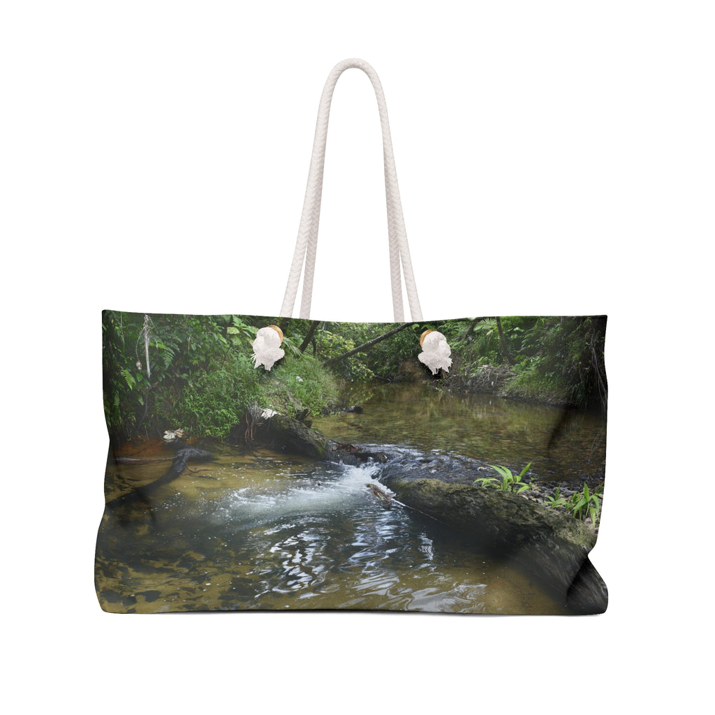 Make all Jealous - Remote Rivers in El Yunque - Tropical Beach Weekender Bag — Scenic Forest Travel Tote
