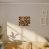 Leaf Floor Canvas Print — Matte Stretched Wall Art - Tradewinds trail - below canopy of local peak - leaf variety & geometry & stars ...