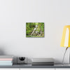 Tropical Waterfall Canvas Wall Art — Lush Jungle Landscape Print