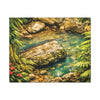 Tropical Forest Stream Matte Canvas Wall Art — Stretched Nature Landscape Print