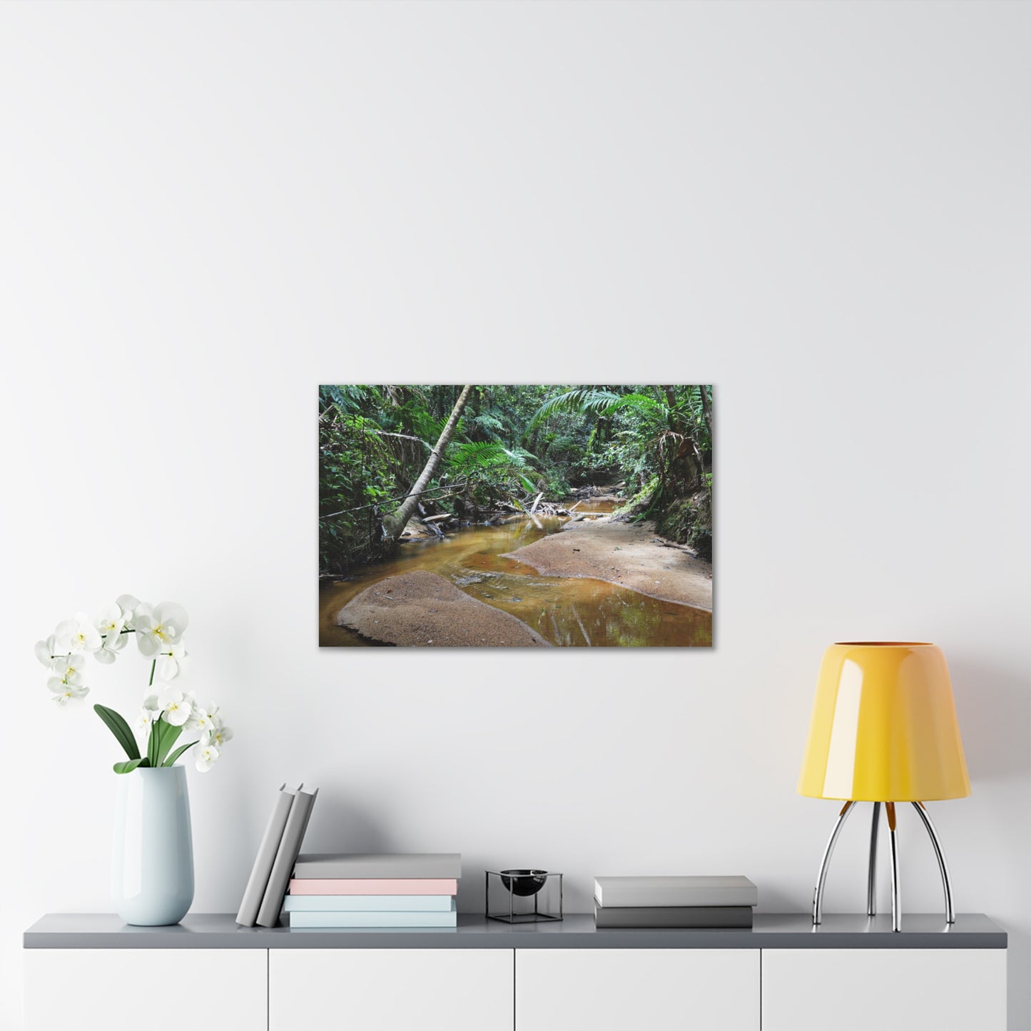Deep Forest Explorations - El Yunque Holy Spirit River - Nikon D850 - Tropical Creek Canvas Print — Lush Rainforest River Wall Art