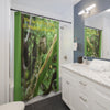 Ancient Fern Palm El Yunque Rainforest Shower Curtain — Tropical Rainforest Botanical Bath Decor