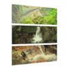 El Yunque La Mina River and water evrywhere - Nikon D850 - Triptych Acrylic Print – Forest Creek Landscape Wall Art