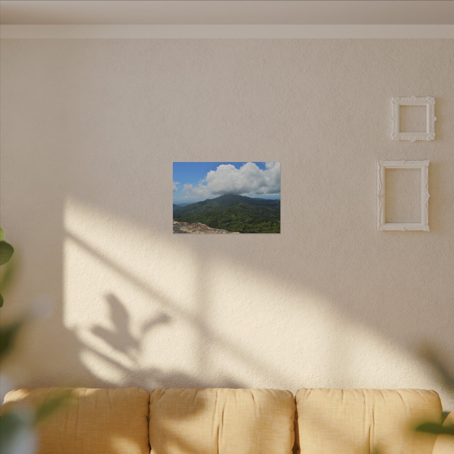Tropical Mountain Landscape Matte Canvas Print — Stretched Wall Art - Awesome view from Mt Britton Tower & Trail of the East Peak - El Yunque Rainforest - Puerto Rico