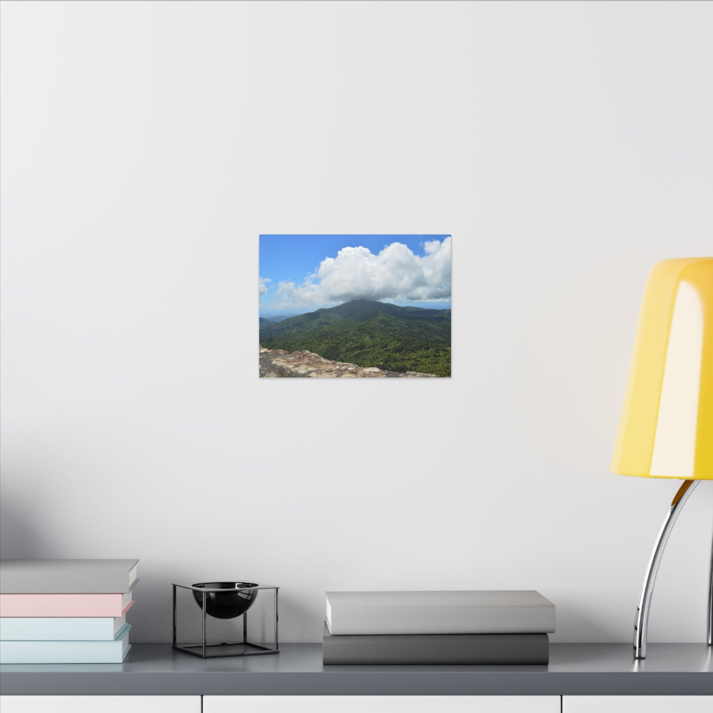 Tropical Mountain Landscape Matte Canvas Print — Stretched Wall Art - Awesome view from Mt Britton Tower & Trail of the East Peak - El Yunque Rainforest - Puerto Rico