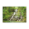 Tropical Waterfall Canvas Wall Art — Lush Jungle Landscape Print