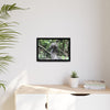 Tropical Vista Matte Canvas Framed Wall Art - Forest explorations - Deep in Sabana River Unusual Tree formations ??? -  El Yunque rainforest PR