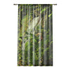 Tropical Jungle - Telephoto of La Coca Waterfall - Window Curtain - Lush Rainforest Print Sheer Drapery - View in El Yunque rainforest - Puerto  Rico - Nikon