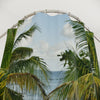 ISABELA BEACH - PUERTO RICO - Tropical Palm Beach Shower Curtain — Coastal Bathroom Decor - Nikon image