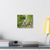 Tropical Waterfall Canvas Wall Art — Lush Jungle Landscape Print