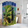Mona Island - PUERTO RICO - Tropical Palm Beach Shower Curtain — Coastal Bathroom Decor - Nikon image