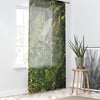 Tropical Jungle - Telephoto of La Coca Waterfall - Window Curtain - Lush Rainforest Print Sheer Drapery - View in El Yunque rainforest - Puerto  Rico - Nikon