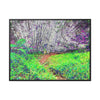 Rainforest Trails & Views - Gallery Canvas Wraps, Horizontal Frame - El Yunque National Forest - Puerto Rico - Path in camping zone near peaks - Color Enhanced - Green Forest Home