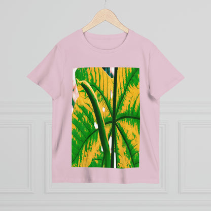 Printed in AUSTRALIA - Women’s Maple Tee - Yagrumo Tree leaf - El Yunque rainforest - Alien Vision 👽