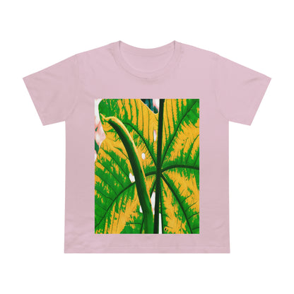 Printed in AUSTRALIA - Women’s Maple Tee - Yagrumo Tree leaf - El Yunque rainforest - Alien Vision 👽