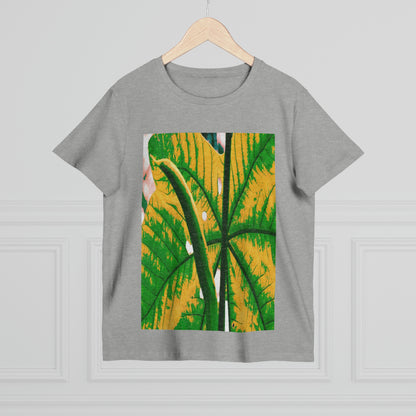 Printed in AUSTRALIA - Women’s Maple Tee - Yagrumo Tree leaf - El Yunque rainforest - Alien Vision 👽