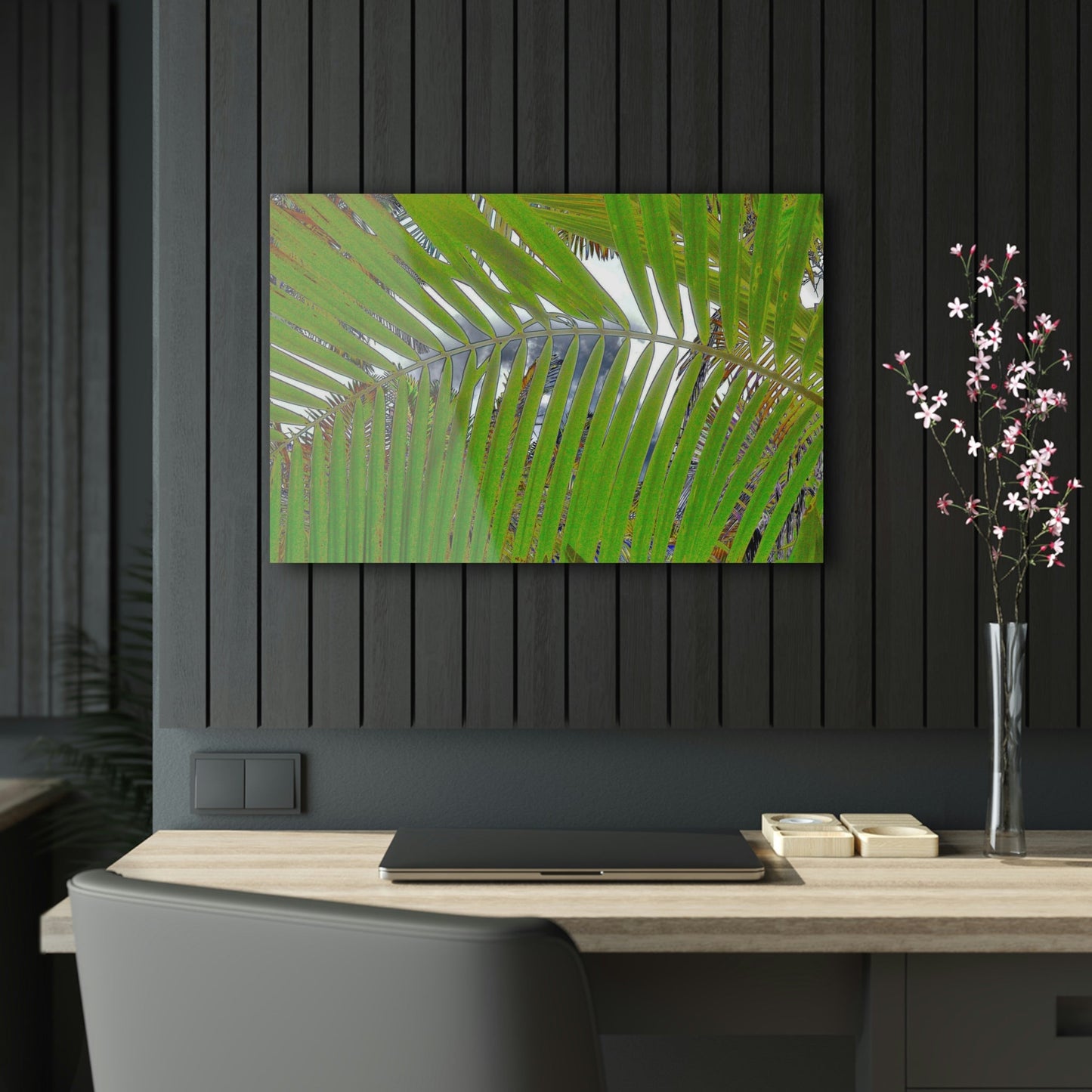 Acrylic Prints - US Made - Ideal for a Stunning Home/Office Decor Ideas - El Yunque Rainforest - In Mt Britton trail road Sierra Palms - CCMM* - Green Forest Home