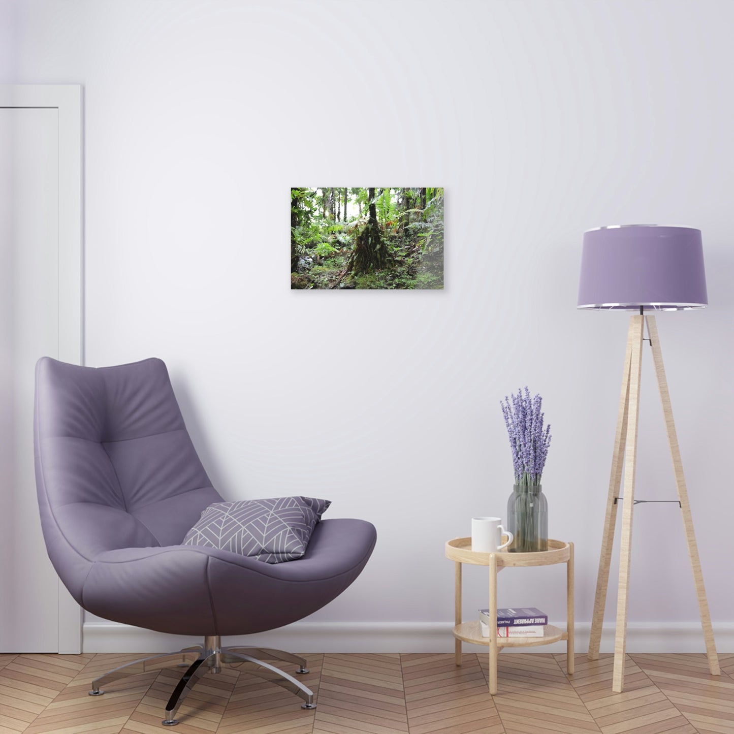 Acrylic Prints - US Made - Ideal for a Stunning Home/Office Decor Ideas - El Yunque Rainforest - Sierra Palm near road 930 as painting - CCMM* - Green Forest Home