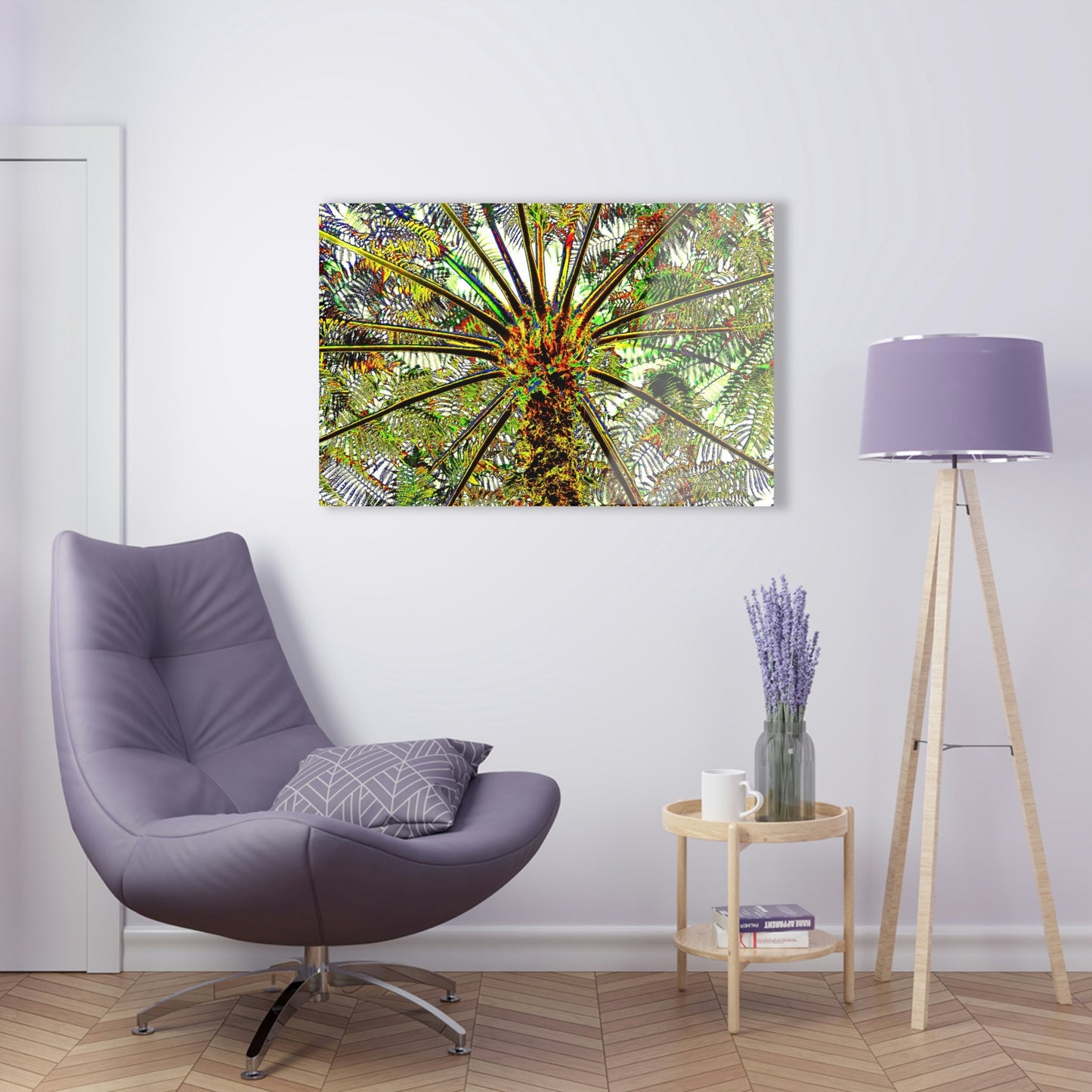 Acrylic Prints - US Made - Ideal for a Stunning Home/Office Decor Ideas - El Yunque Rainforest - The ancient Fern Palm - CCMM* - Green Forest Home