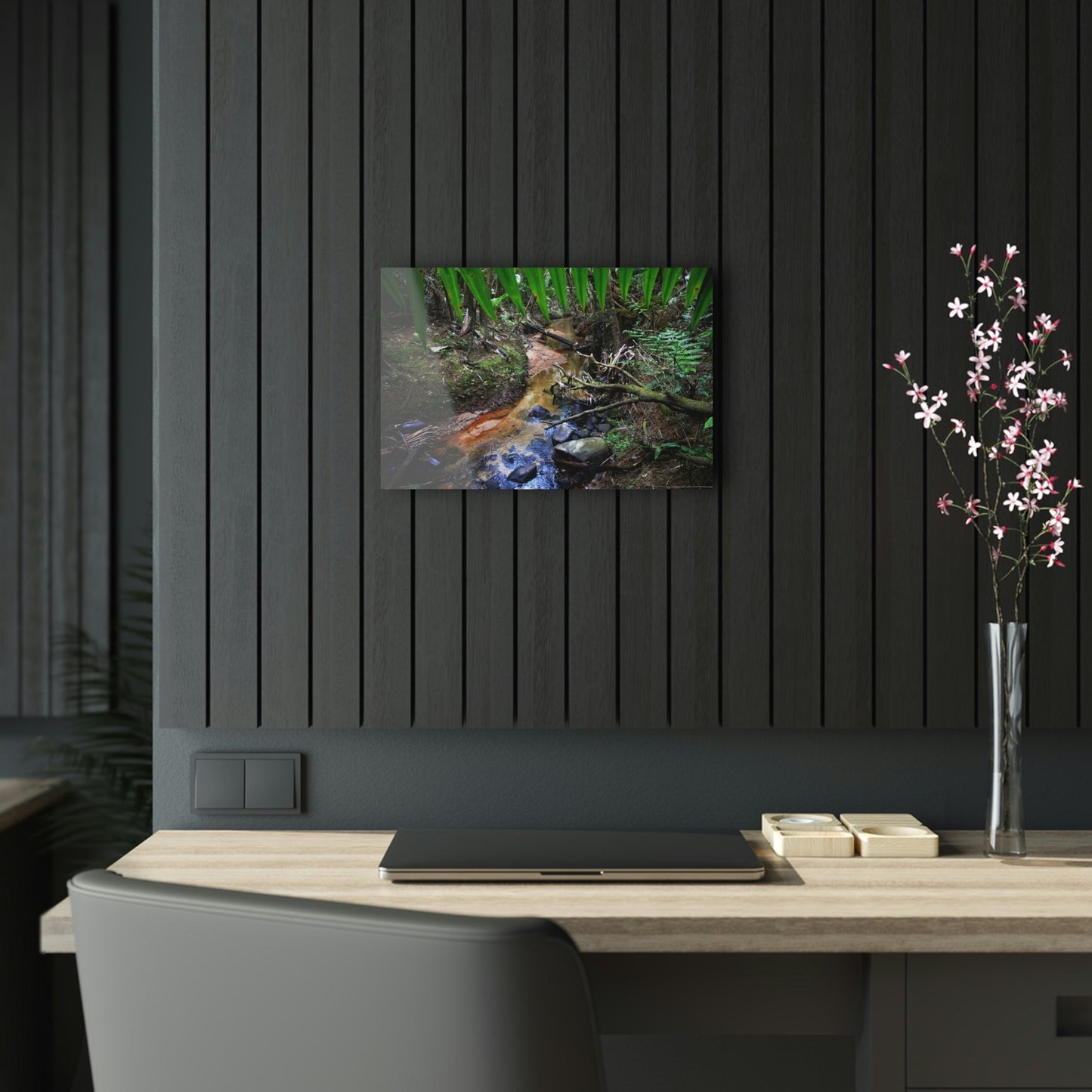 Acrylic Prints - US Made - Ideal for a Stunning Home/Office Decor Ideas - El Yunque Rainforest - The Early Holy Spirit River - CCMM* - Green Forest Home