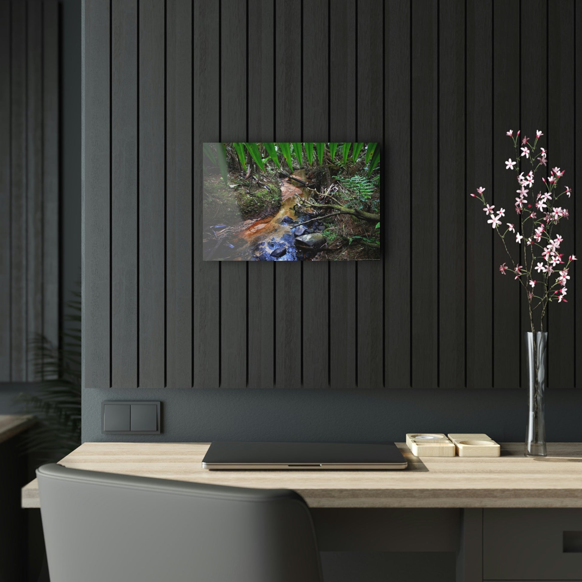 Acrylic Prints - US Made - Ideal for a Stunning Home/Office Decor Ideas - El Yunque Rainforest - The Early Holy Spirit River - CCMM* - Green Forest Home