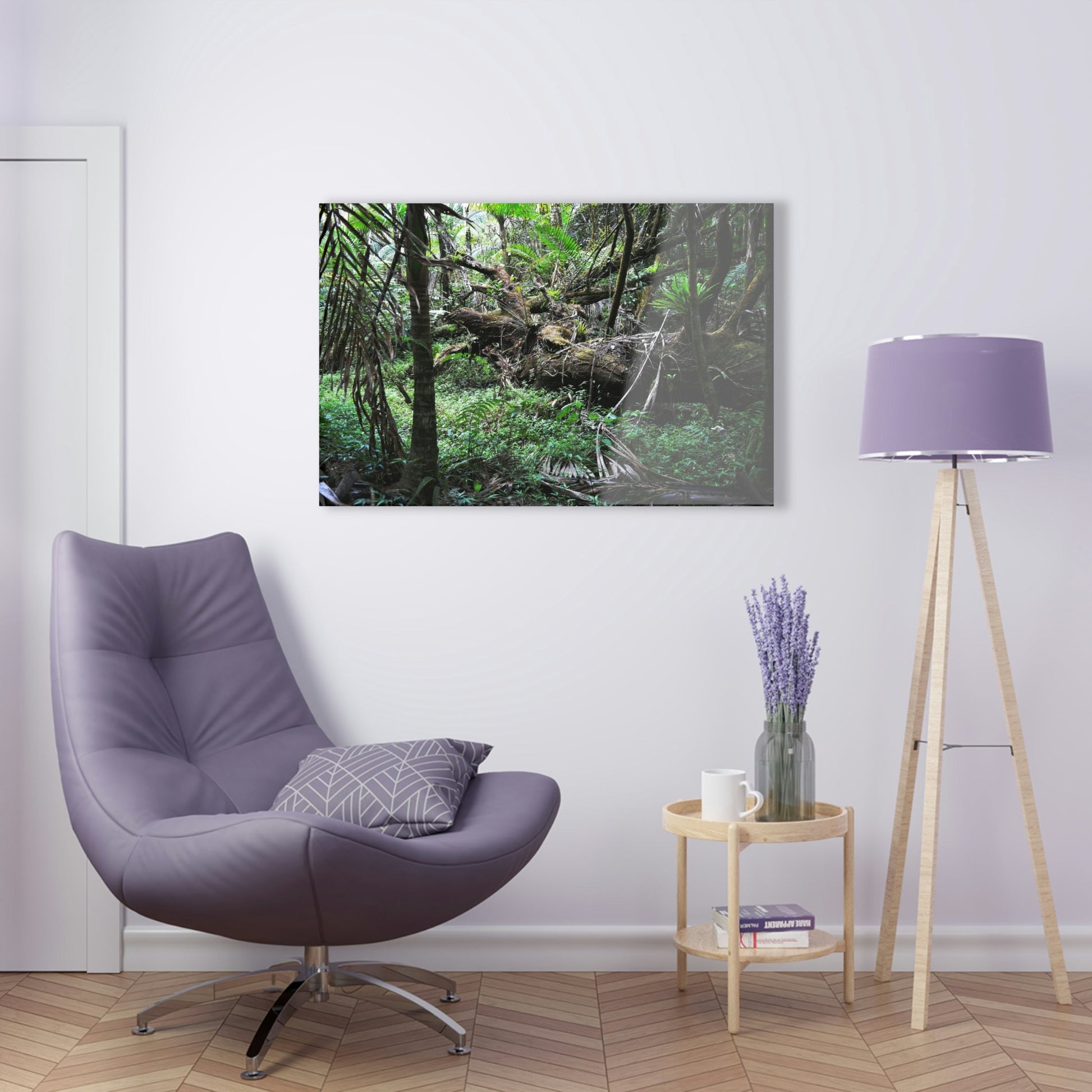 Acrylic Prints - US Made - Ideal for a Stunning Home/Office Decor Ideas - El Yunque Rainforest - The Early Holy Spirit River - CCMM* - Green Forest Home