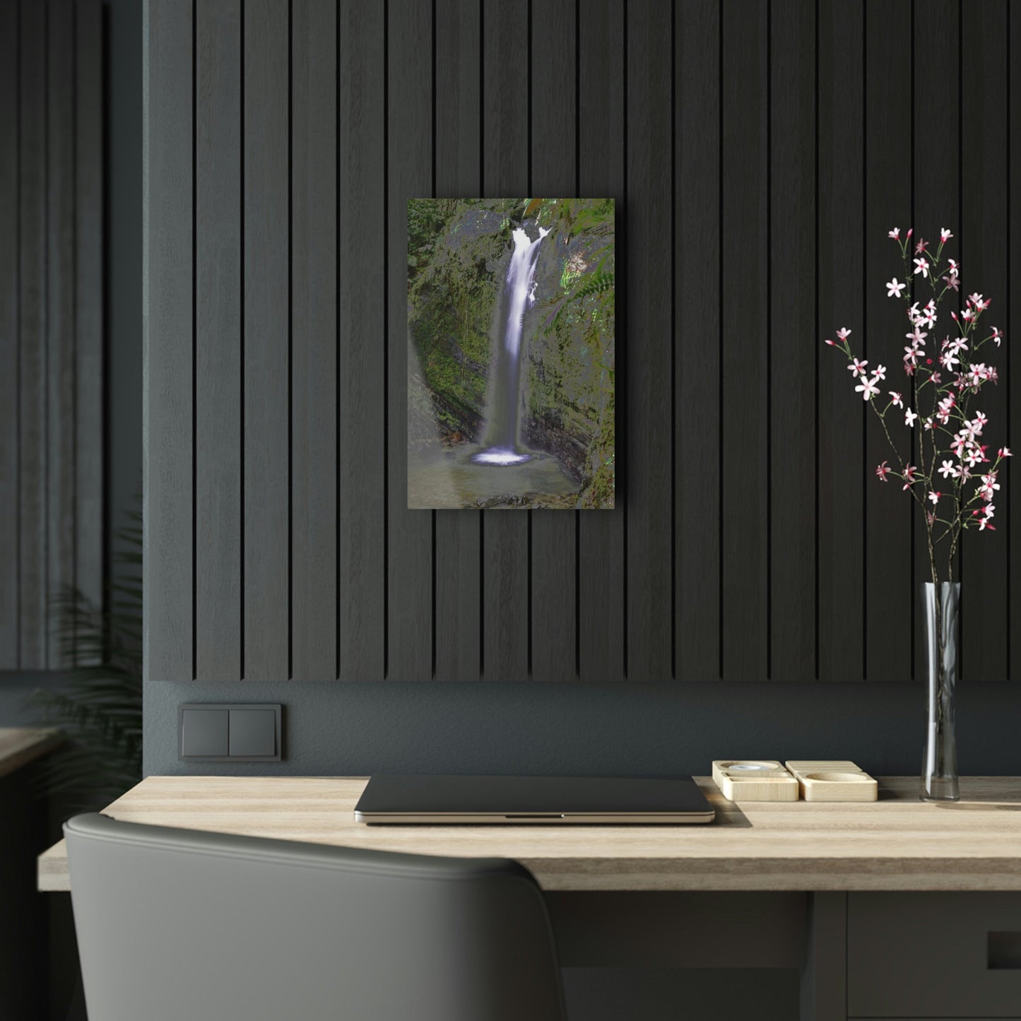 Acrylic Prints - US Made - Ideal for a Stunning Home/Office Decor Ideas - El Yunque Rainforest Waterfall - Juan Diego River - CCMM* - Green Forest Home