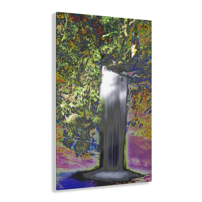 Acrylic Prints - US Made - Ideal for a Stunning Home/Office Decor Ideas - El Yunque Rainforest Waterfall - Juan Diego River - CCMM* - Green Forest Home