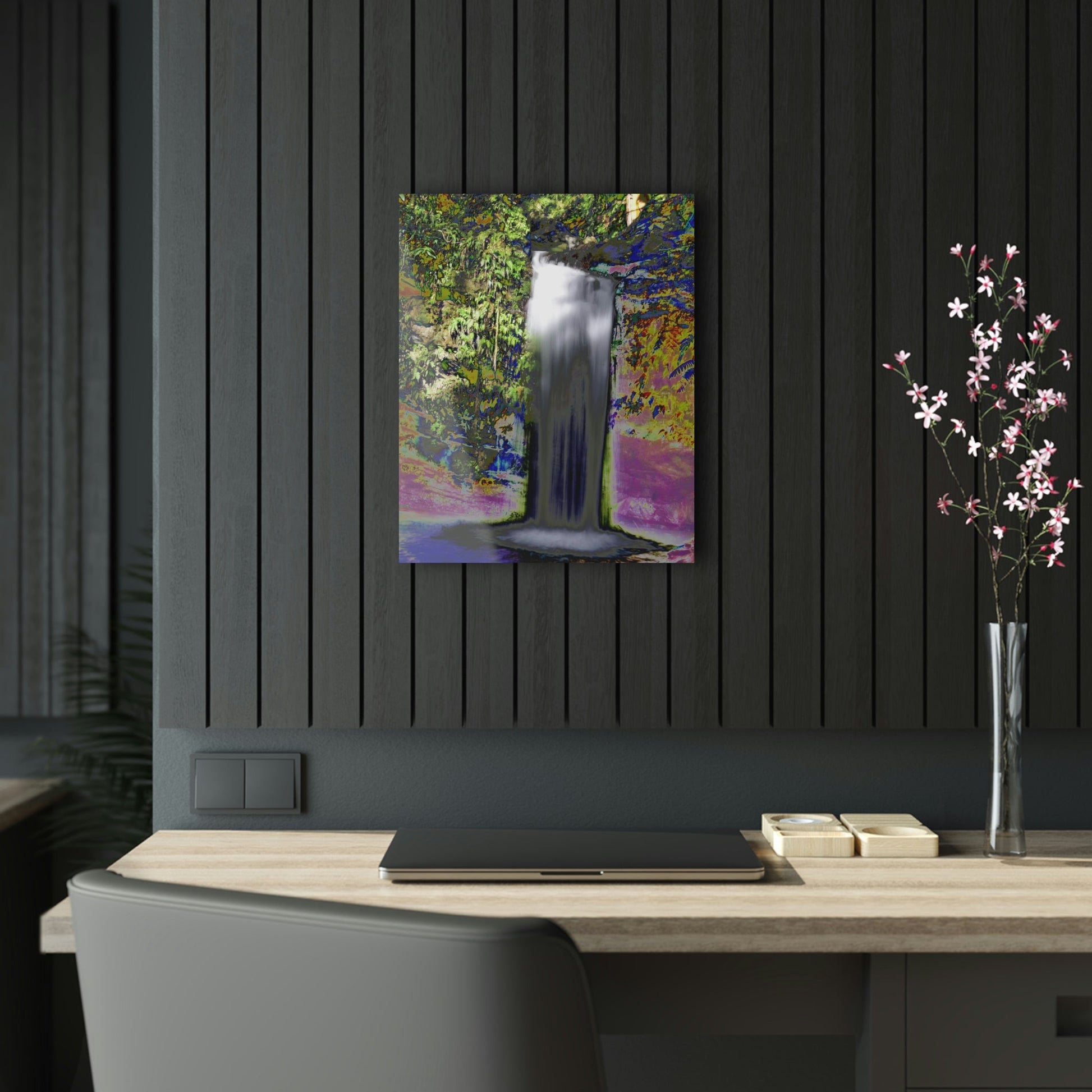 Acrylic Prints - US Made - Ideal for a Stunning Home/Office Decor Ideas - El Yunque Rainforest Waterfall - Juan Diego River - CCMM* - Green Forest Home