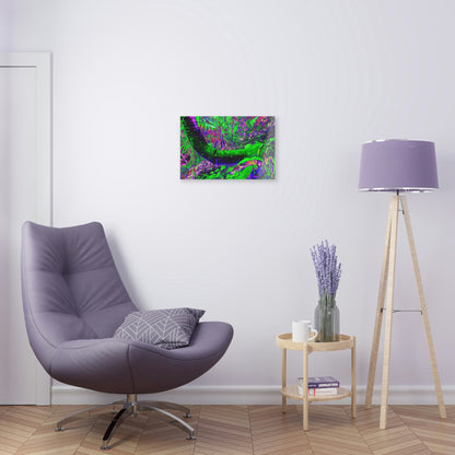 Acrylic Prints - US Made - Ideal for a Stunning Home/Office Decor Ideas - El Yunque Rainforest Waterfall - Juan Diego River Sierra Palm - CCMM* - Green Forest Home