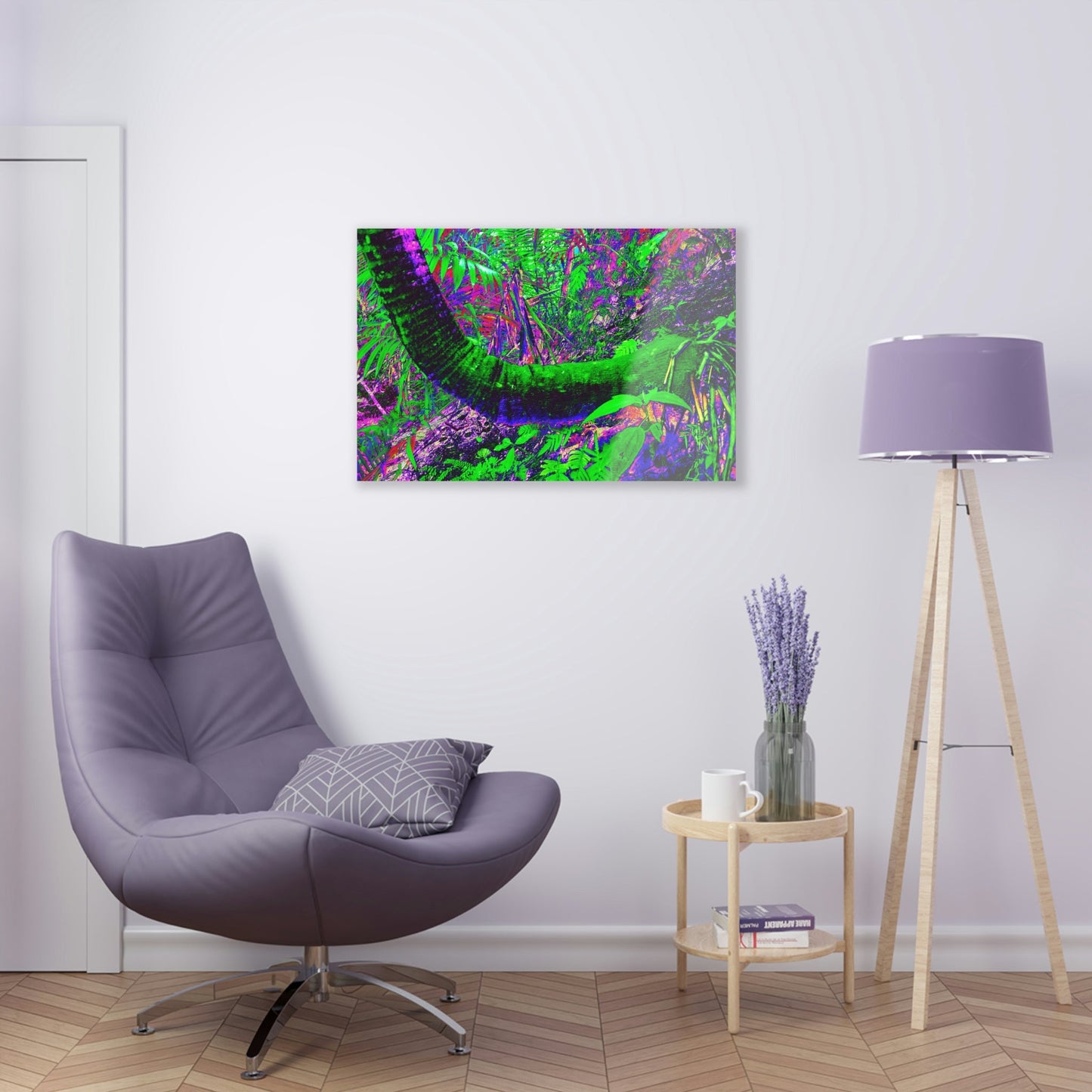 Acrylic Prints - US Made - Ideal for a Stunning Home/Office Decor Ideas - El Yunque Rainforest Waterfall - Juan Diego River Sierra Palm - CCMM* - Green Forest Home